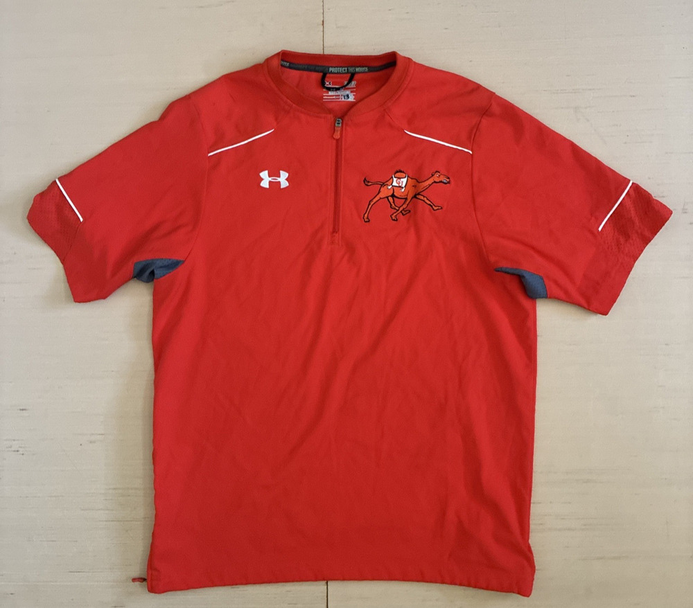 Under Armour Men's Sz S Fighting Camels Ultimate Team Cage Windshirt Jacket